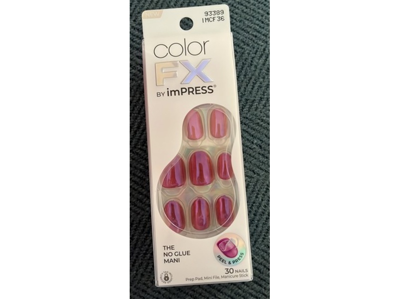 Impress Kiss Color Fx The No glue Mani Press On Nails, All Around You, 30 Nails