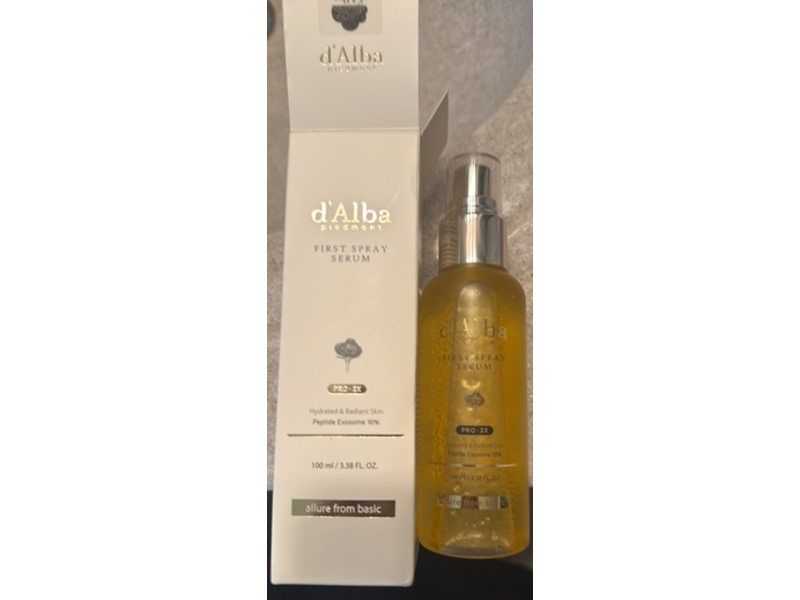 d'Alba Piedmont White Truffle First Spray Serum, 3.38 fl oz/100 mL