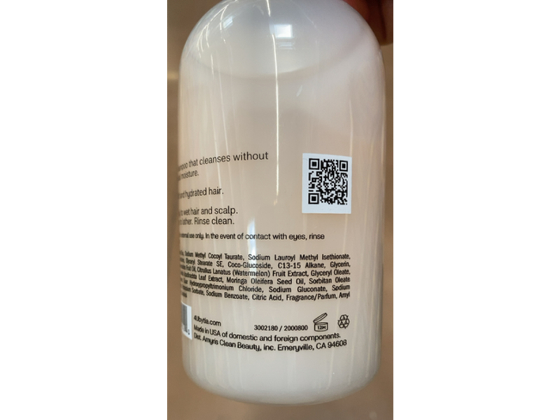 4u By Tia Moisturizing Shampoo, Watermelon + Hemi15, 13 fl oz/384 mL