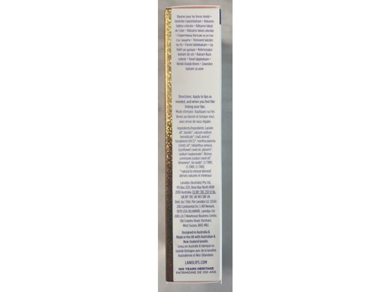 Lanolips Lip Water Liquid, Gold, 0.338 fl oz/10 mL