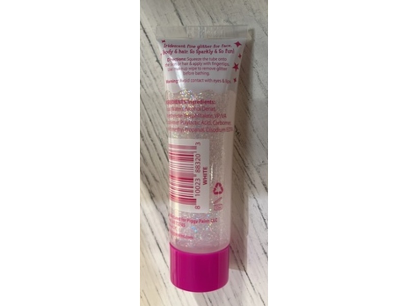 Piggy Paint Super Sparkly Glitter Gel, White, 0.42 fl oz/12 mL