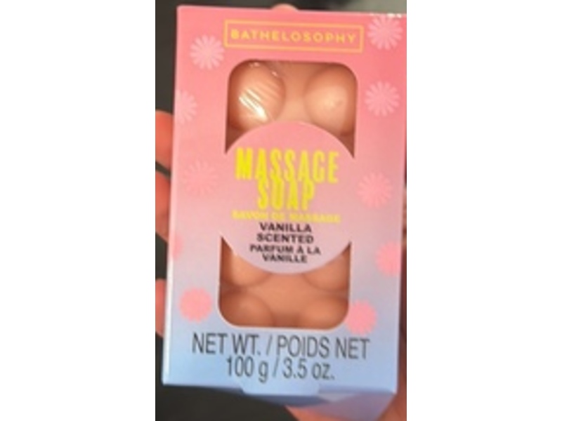 Bathelosophy Massage Soap, Vanilla, 3.5 oz/100 g