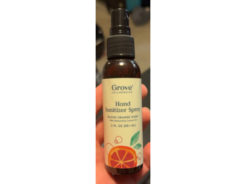 Grove Hand Sanitizer Spray, Blood Orange Scent, 2 fl oz/59.1 mL