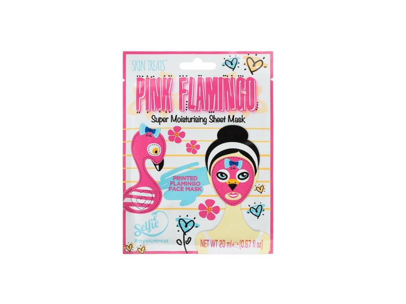 Skin Treats Super Moisturising Sheet Mask, Pink Flamingo, 0.67 fl oz/20 mL