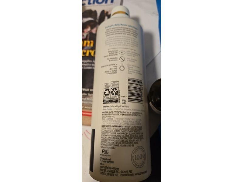 Olay Skin Solutions Hydrating Body Wash, Salicylic Acid, 530 mL, Pack Of 4