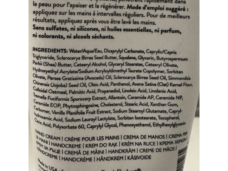 Drunk Elephant Therabu Buttered Reparative Hand Cream, Marula Butter & Oat Extract, 2.5 fl oz/75 mL