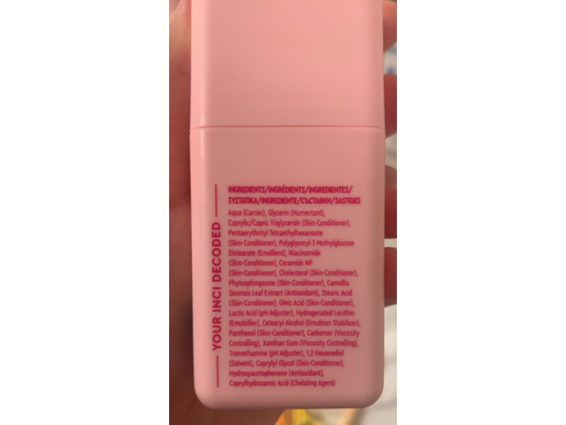 Byoma Moisturizing Gel-Cream, Tri-Ceramide Complex + Niacinamide + Green Tea, 0.68 fl oz/20 mL