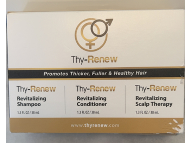 Thy Renew Revitalizing Shampoo Conditioner And Scalp Therapy Set, 1.3 fl oz/38 mL