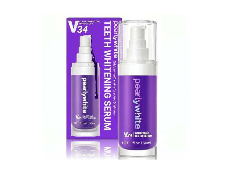 Pearly White V34 Smile Booster Teeth Serum, 1 fl oz/30 mL