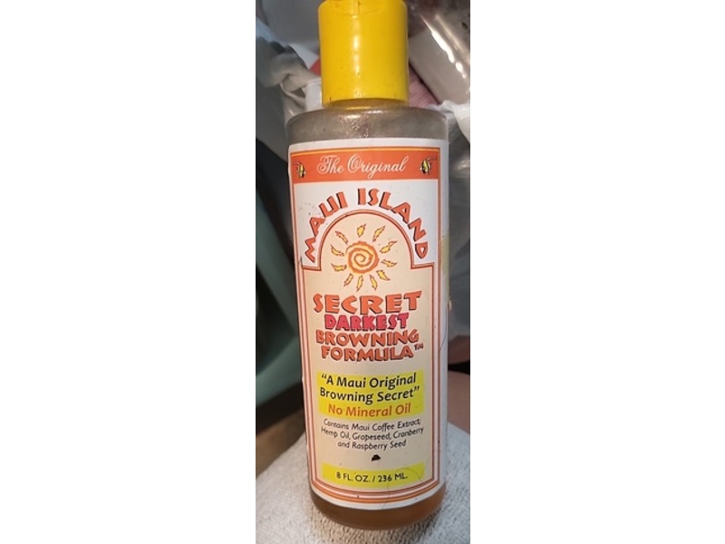 Maui island Secret Darkest Browning Formula Oil, 8 fl oz/236 mL