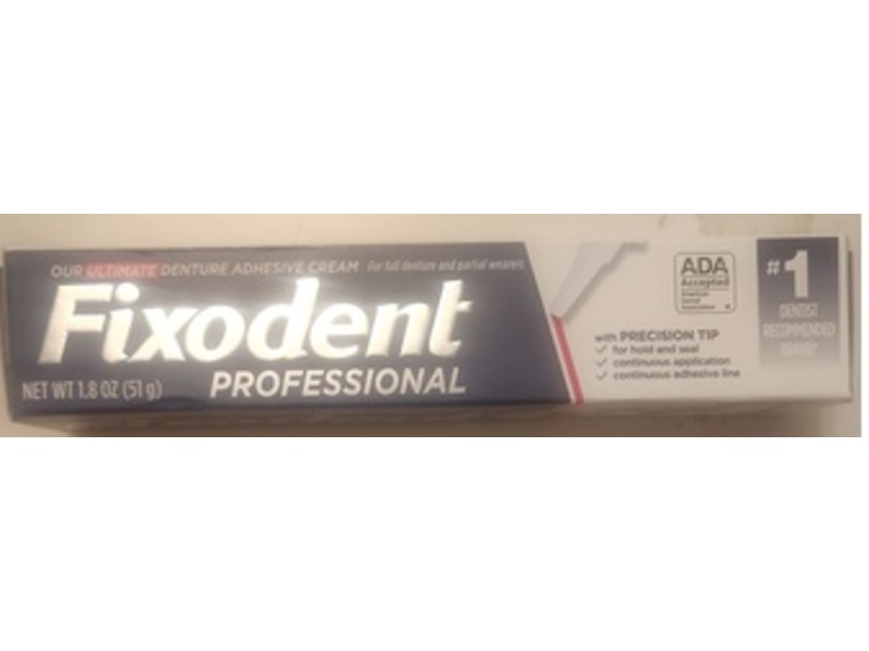 Fixodent Professional Ultimate Denture Adhesive Cream, 1.8 oz/51 g
