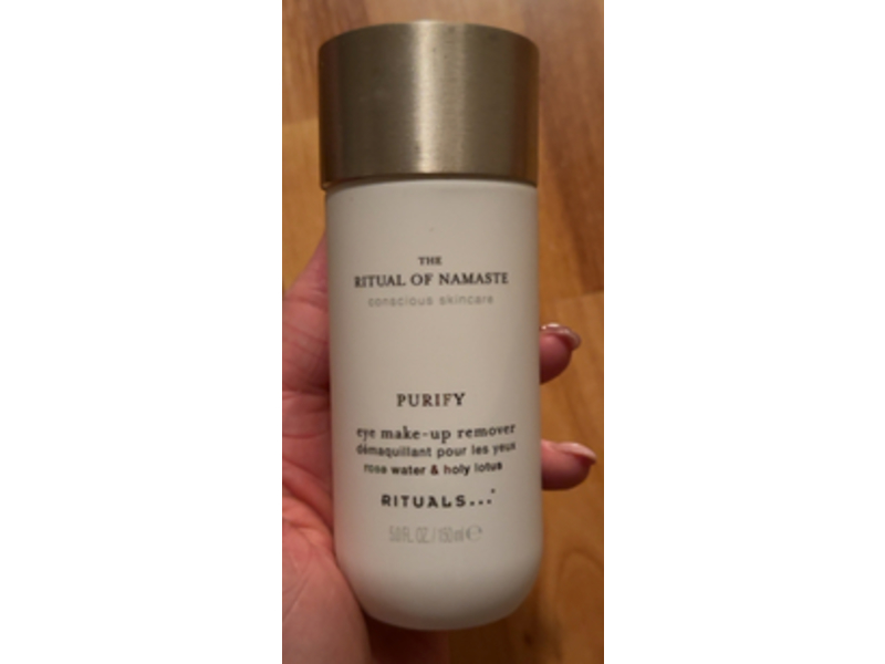 The Ritual of Namaste Purify Eye Make-Up Remover, Rose Water & Holy Lotus, 5.0 fl oz/150 mL