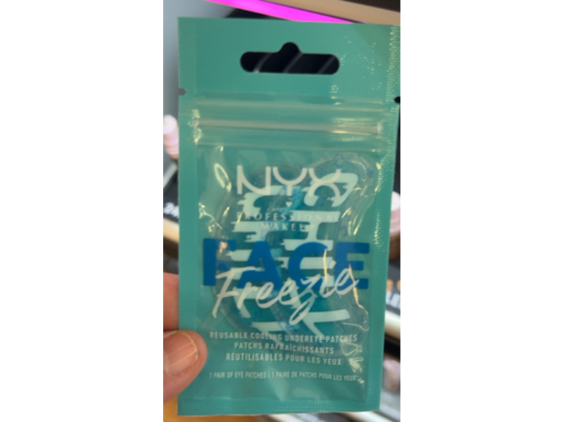 NYX Professional Makeup Cooling Undereye Patches, Freezie, 1 Pair, Pack Of 2