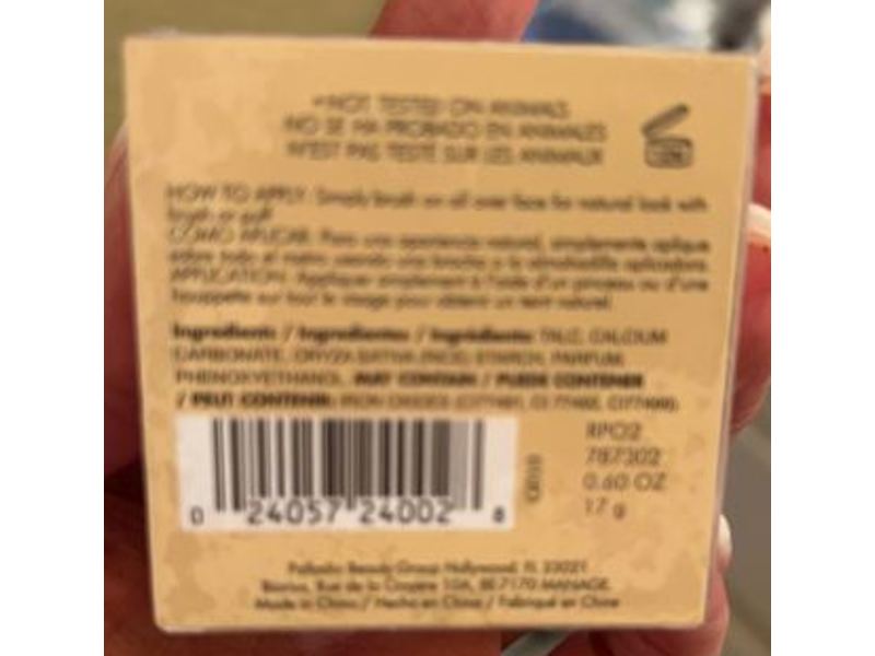 Palladio Rice Powder, RPO2 Translucent, 0.60 oz/17 g