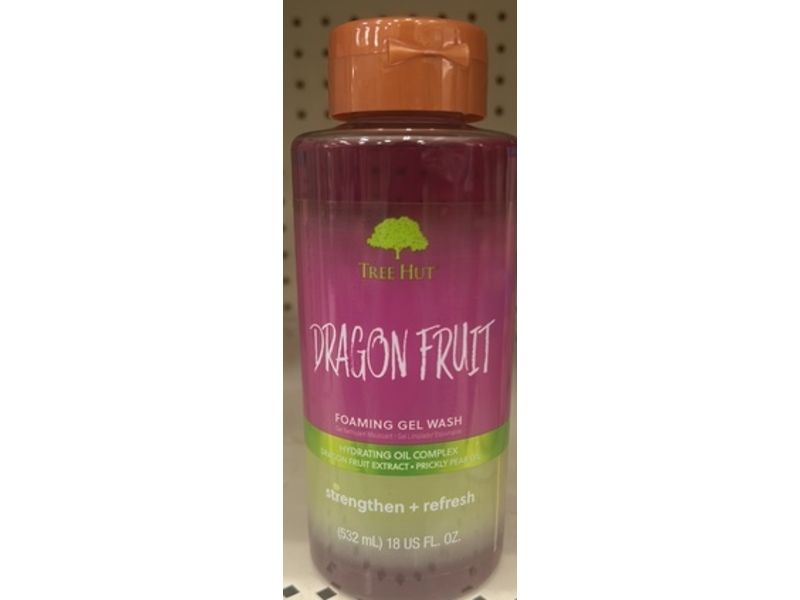 Tree Hut Strengthen + Refresh Foaming Gel Wash, Dragon Fruit, 18 fl oz/532 mL