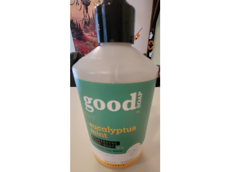Alaffia Good Soap Nourishing Hand Soap, Eucalyptus Mint, 12 fl oz/355 mL