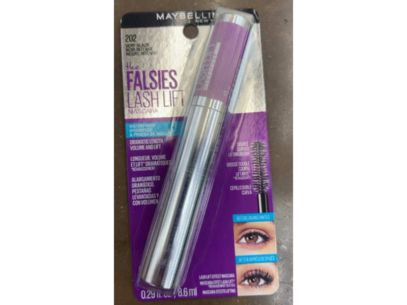 Maybelline New York The Falsies Lash Lift Mascara, 202 Very Black , 0.29 fl oz/8.6 mL