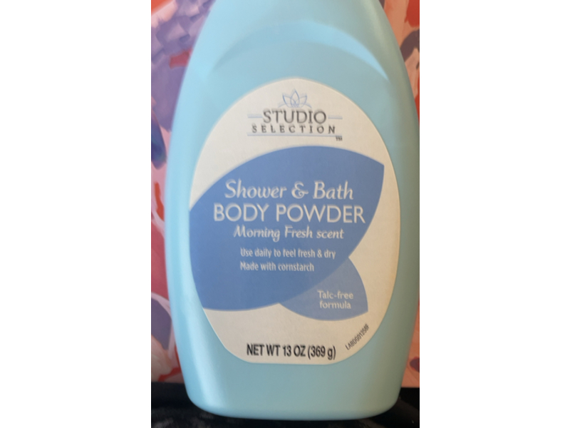 Studio Selection Shower & Bath Body Powder, Morning Fresh Scent, 13 oz/369 g
