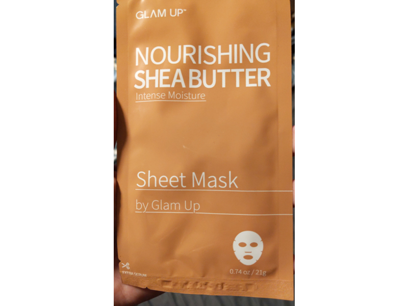 Glam Up Nourishing Shea Butter Sheet Mask, Intense Moisture, 0.74 oz
