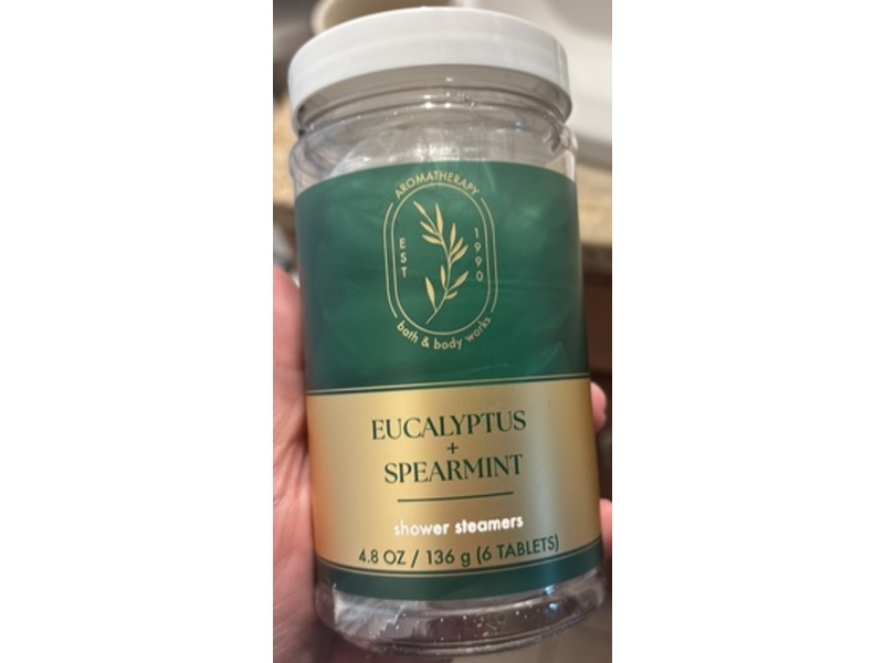 Bath & Body Works Aromatherapy Shower Steamers, Eucalyptus+Spearmint, 4.8 oz 136 g, 6 Count