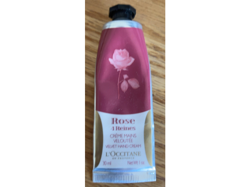 L'Occitane Velvet Hand Cream, Rose, 1 oz/30 mL