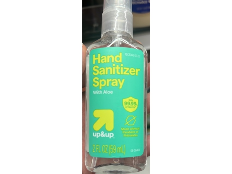 Up & Up Hand Sanitizer Spray, Aloe, 2 fl oz/59 mL