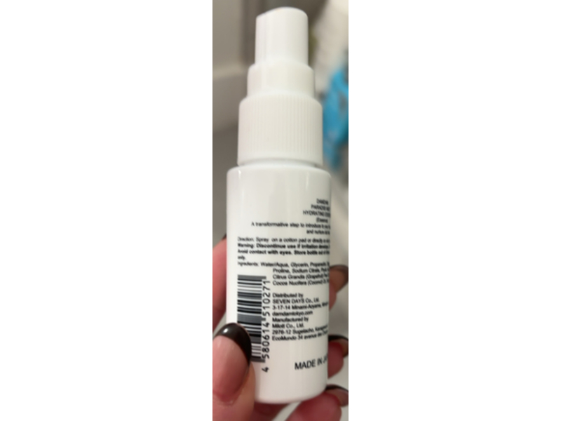 Dam Dam Tokyo Hydrating Essence Paradisi Mist, 1.01 fl oz/30 mL