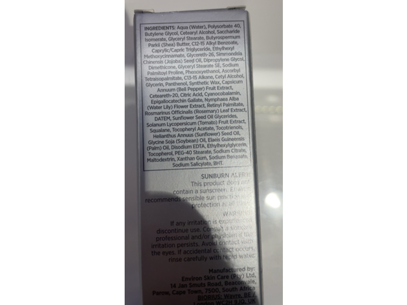 Environ Youth Essentia Vita-Antioxidant Defence Creme, 35 mL