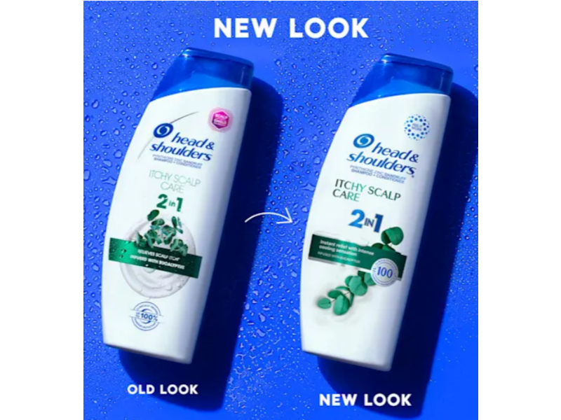Head & Shoulders 2 In 1 Dandruff Shampoo + Conditioner, Itchy Scalp Care, 12.5 fl oz/370 mL