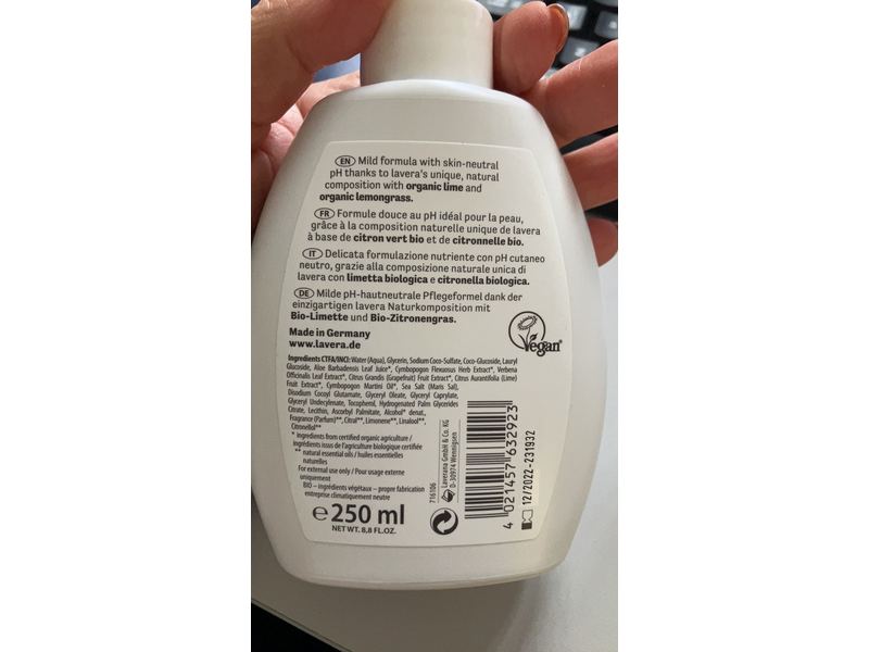 lavera Lime Care Hand Wash, 250ml