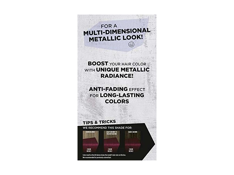 Schwarzkopf Got2b Metallics Permanent Hair Color, M68 Dark Ruby, 1 Application