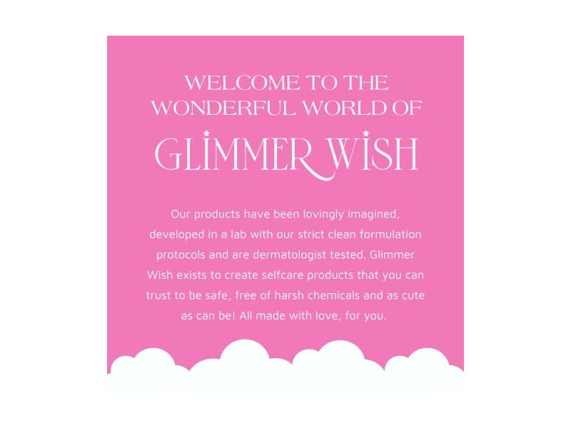 Glimmer Wish Premium Unicorn Shampoo, Vanilla Cotton Candy Scent, 12 fl oz/254 mL