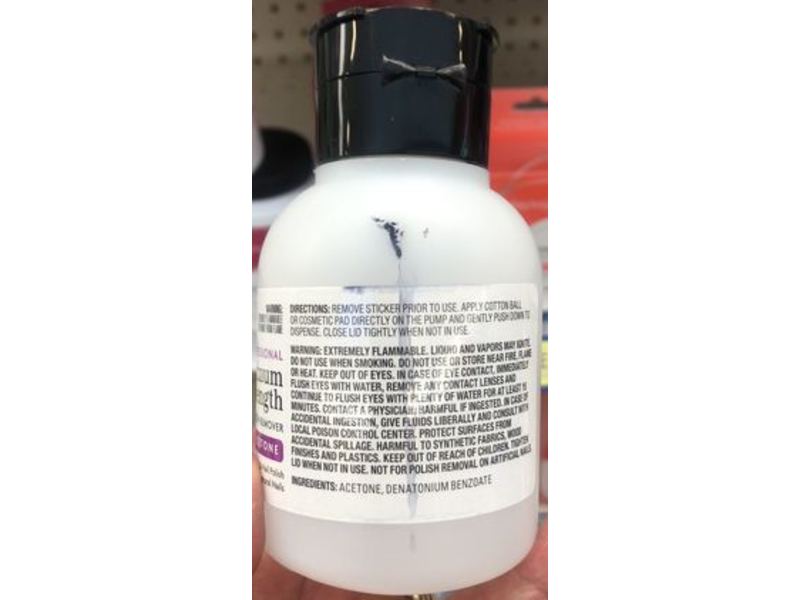 Daylogic Professional Maximum Strength Nail Polish Remover, 100% Acetone, 8 fl oz/236 mL