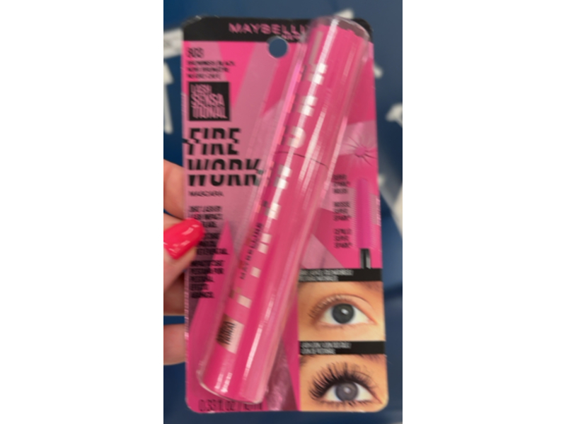 Maybelline Lash Sensational Firework Washable Mascara, Brownish Black, 0.33 fl oz/10 mL