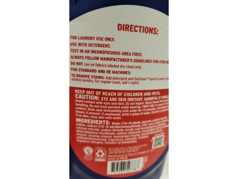 OxiClean Max Force Advance Stain Remover, 45 fl oz/1.33 L