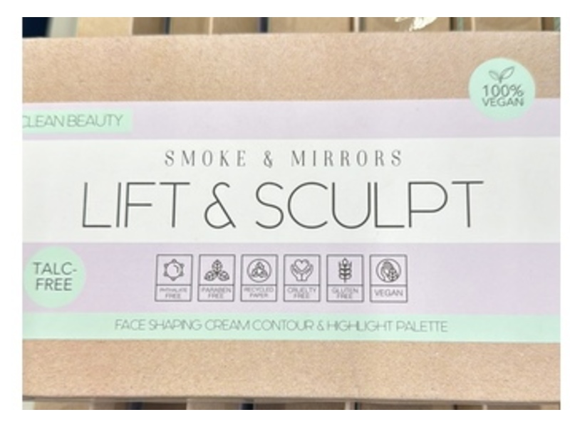 Smoke & Mirrors Cosmetics Lift + Sculpt Face Shaping Cream Contour + Highlight Palette, 0.14 oz/3.8 g