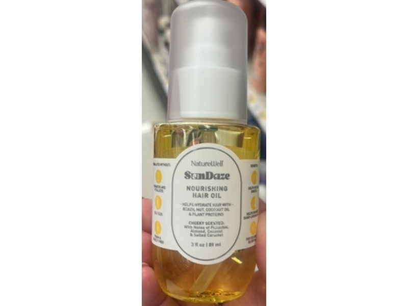 NatureWell SunDaze Nourishing Hair Oil, Cheeky Scented, 3 fl oz/89 mL