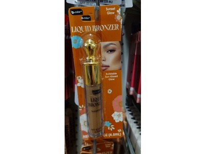 b.Pure Liquid Bronzer, Sun Kissed Glow, 0.15 fl oz/4.5 mL