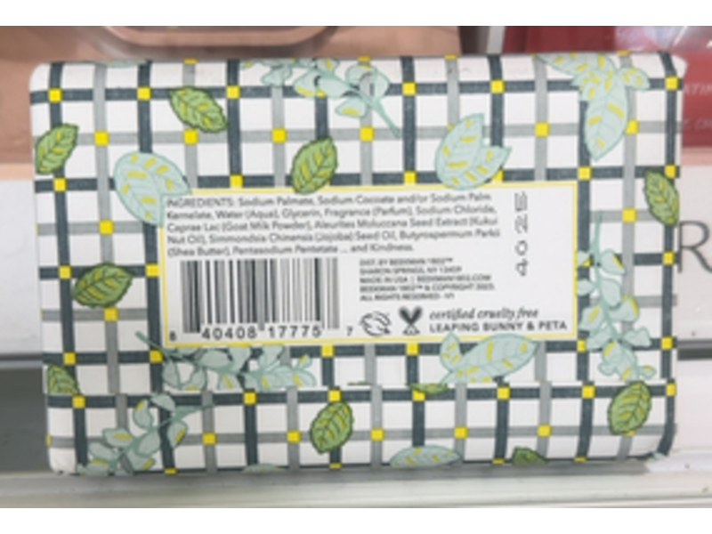 Beekman 1802 Goat Milk Soap, Glacial Mint & Eucalyptus, 9 oz/255 g