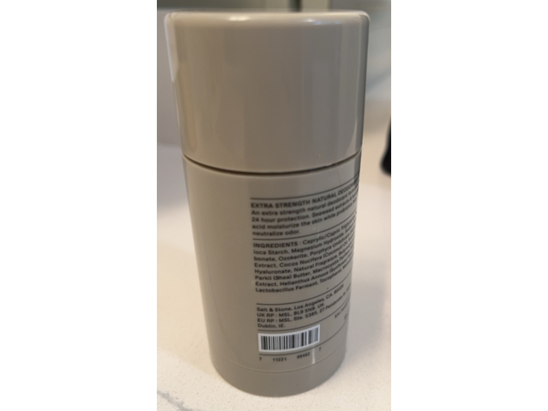 Salt and Stone Deodorant, Santal & Vetiver, 2.6 oz/75 g