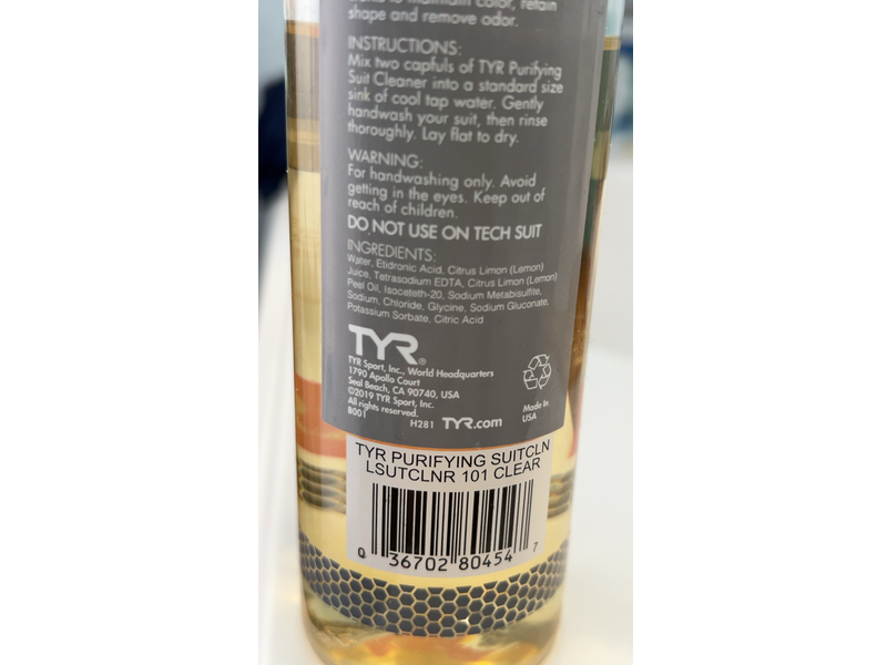 TYR Purifying Suit Cleaner, 8 fl oz/236 mL