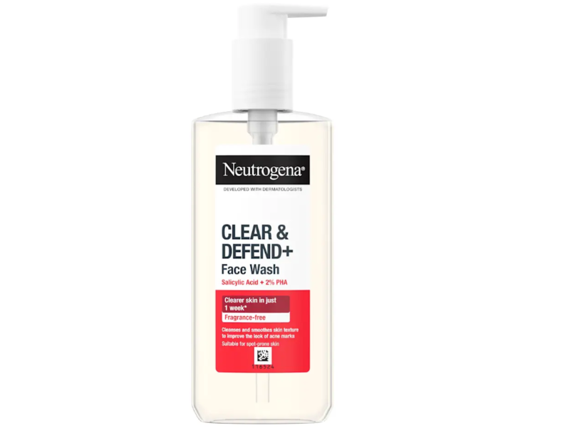 Neutrogena Clear & Defend+ Facial Wash, 200 mL