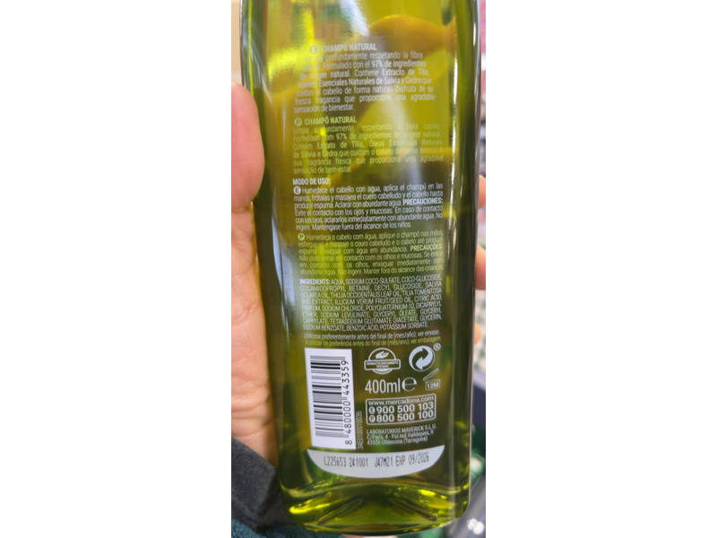 Deliplus Natural Shampoo, Linden, 400 mL