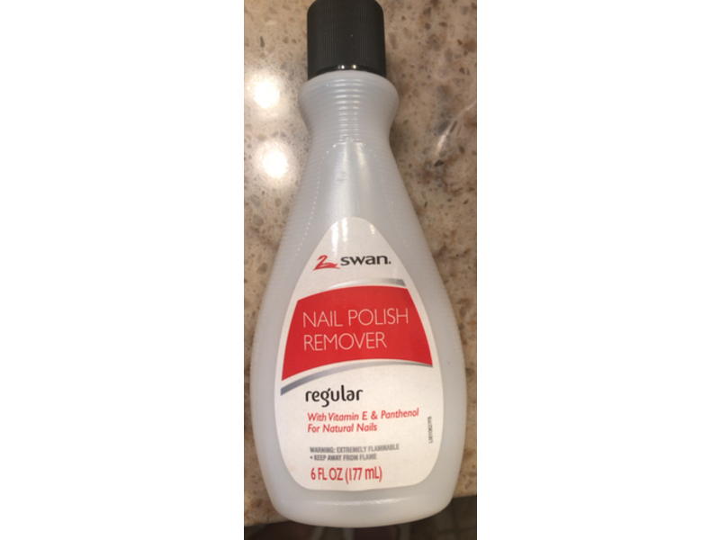 Swan Nail Polish Remover, Regular, 6 fl oz/177 mL