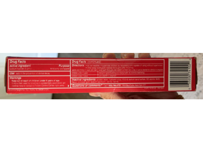 Close - Up Anticavity Fluoride Toothpaste, Ultra Cinnamon Flavor Blast, 6.0 oz/170 g, Pack of 3
