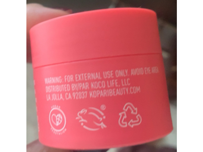 Kopari Lychee Clean Face Mask, Vitamin C, 0.7 fl oz/20 mL