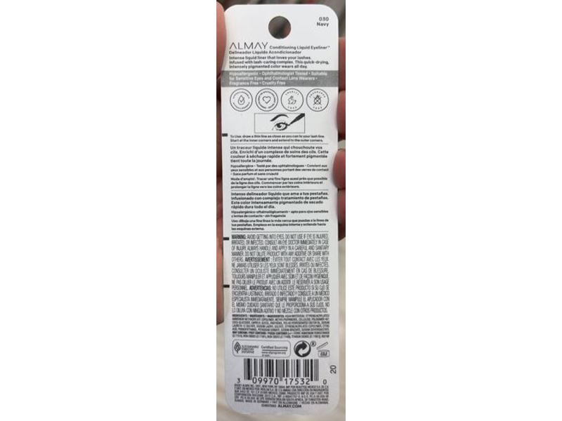 Almay Conditioning Liquid Eyeliner, 030 Navy, 0.03 fl oz/1 mL