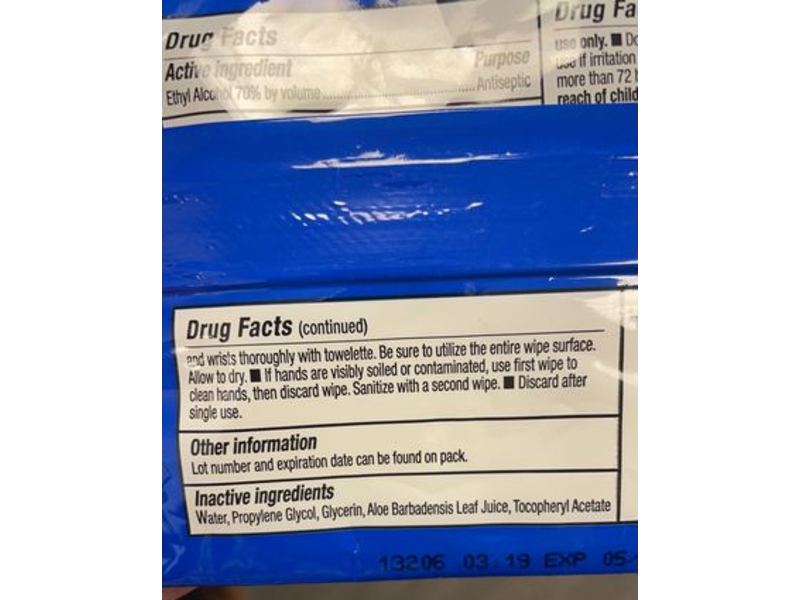 PDI Sani-Hands Sanitizing Wipes,20 Wipes