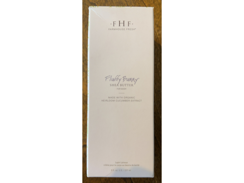 Farm House Fresh Shea Butter Body Cream, Fluffy Bunny, Organic Heirloom Cucumber Extract, 8 fl oz/ 237 mL
