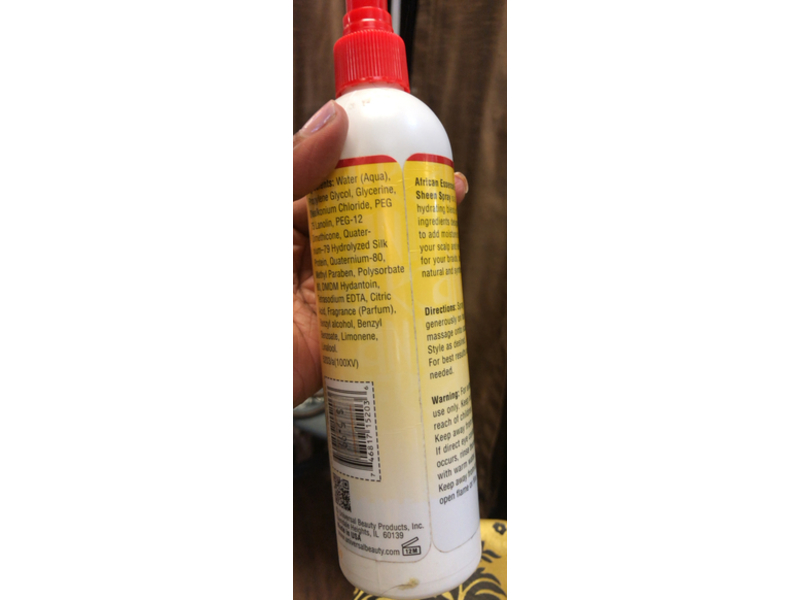Universal Beauty African Essence Braid Sheen Spray, 12 fl oz/355 mL